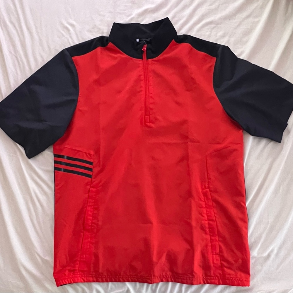 Adidas golf short sleeve windbreaker
